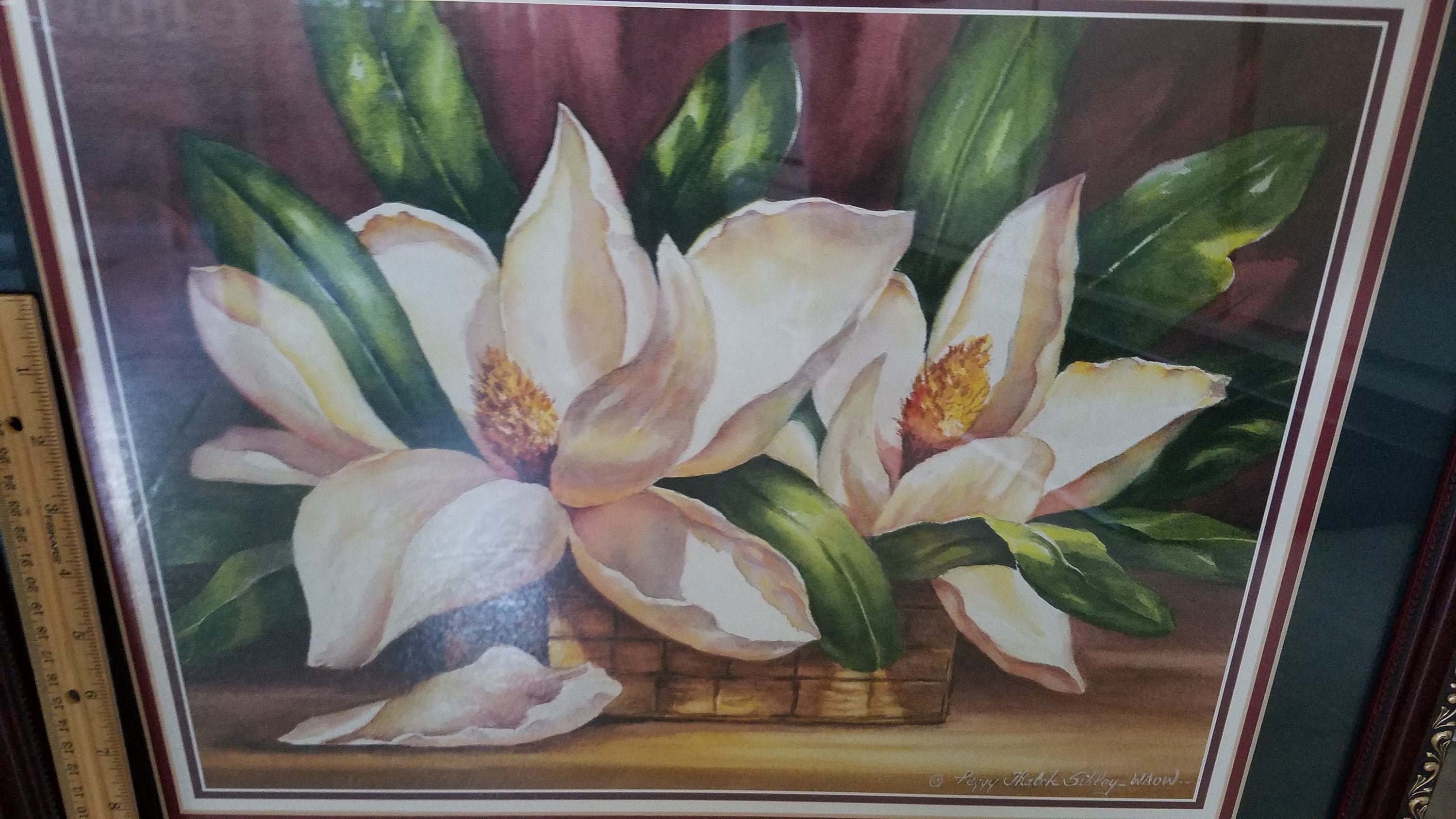 Framed & Mounted deals Magnolia Reproduction Print by Peggy Thatch Sibley