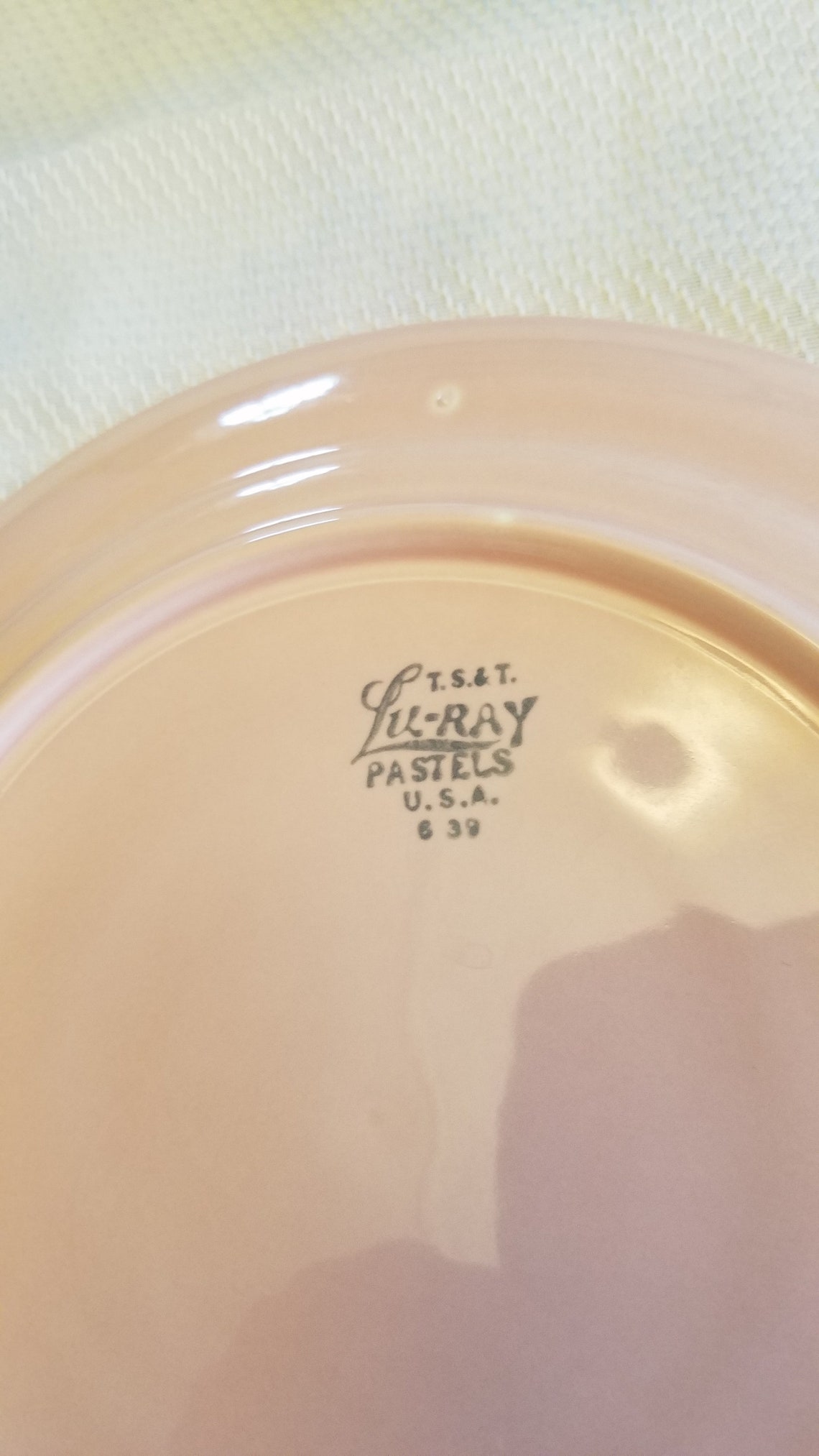 Antique 1940s Luray Pastels Ceramic Dinnerware Set Vintage Etsy