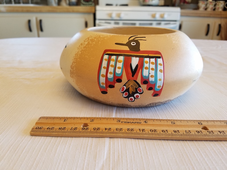 Native American Indian Tribal Pottery Bowl / Dish Clay Art - Etsy