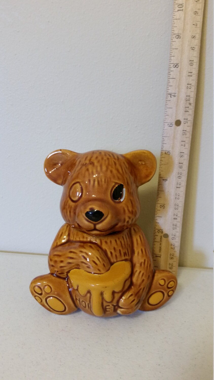 Download Vintage ceramic bear honey pot w/ spoon pottery jar | Etsy Yellowimages Mockups