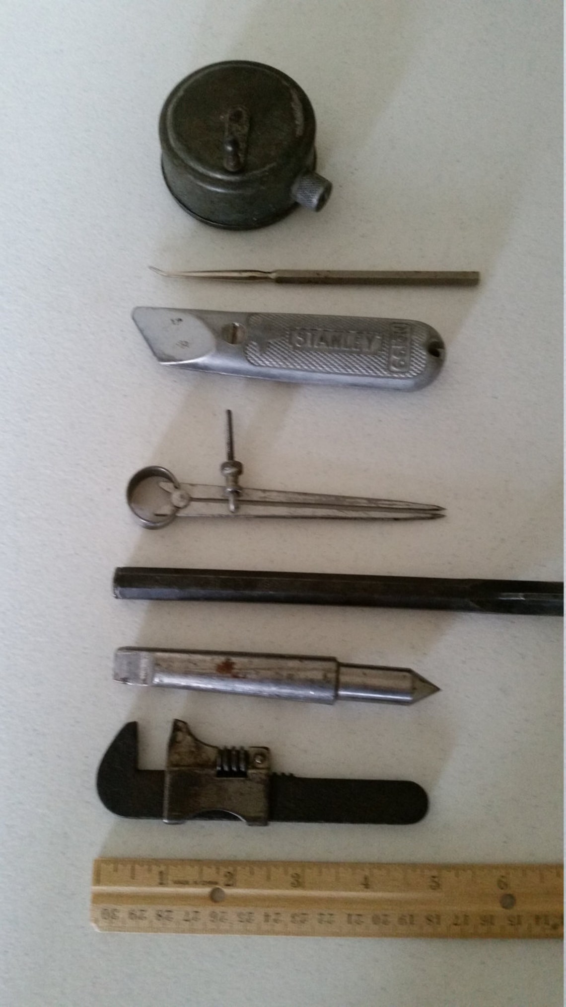 7 antique tools and devices vintage carpenter mechanic lot | Etsy