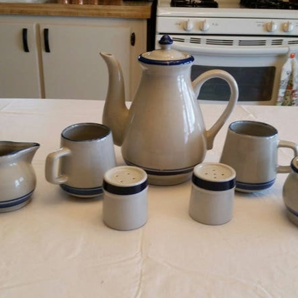 Pottery Teapot Set Etsy