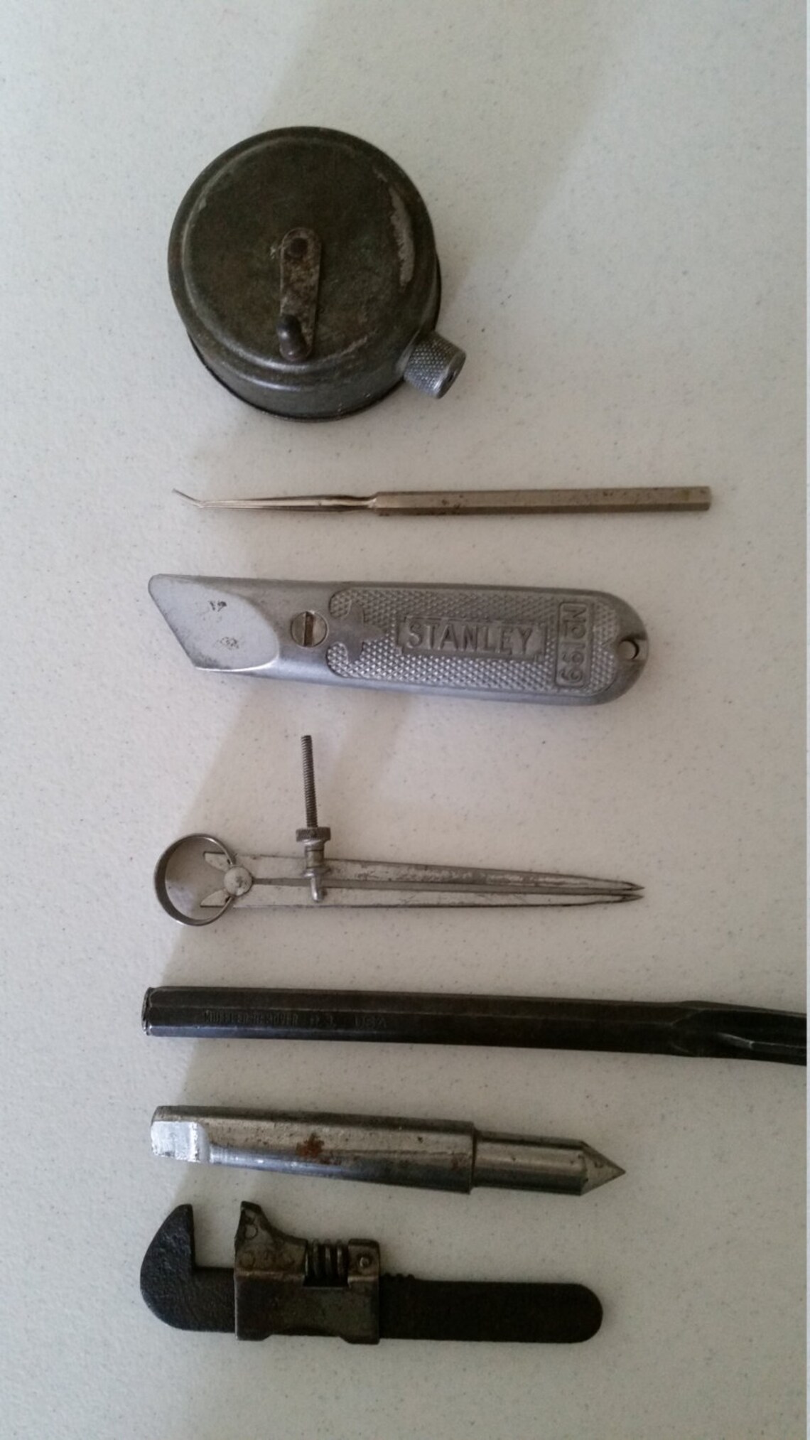 7 Antique Tools and Devices Vintage Carpenter Mechanic Lot | Etsy