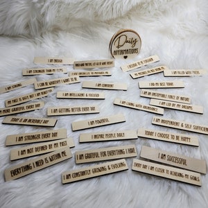 Pot d'affirmations du jour