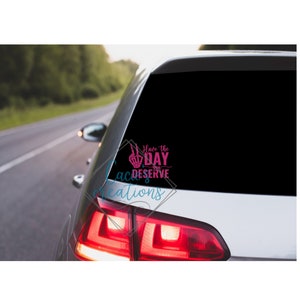 Beleef de dag dat je het verdient Vinylsticker