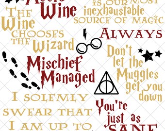 Download Harry Potter Wine Svg Etsy