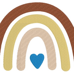 Boho Rainbow Machine Embroidery Design