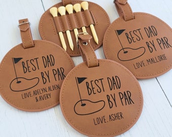 Fathers Day Gift Golf, Best Dad By Par, Personalized Golf Gift For Him, Coach Gifts From Team, For Grandpa, For Uncle, Golf Tee Holder