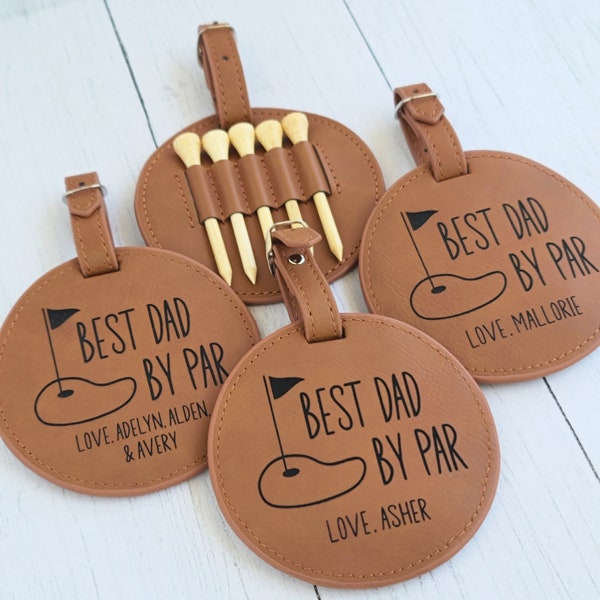 Fathers Day Gift Golf, Best Dad By Par, Personalized Golf Gift For Him, Coach Gifts From Team, For Grandpa, For Uncle, Golf Tee Holder