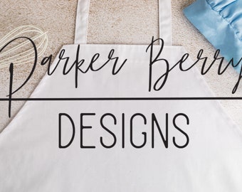 Blank Apron Mockup Etsy