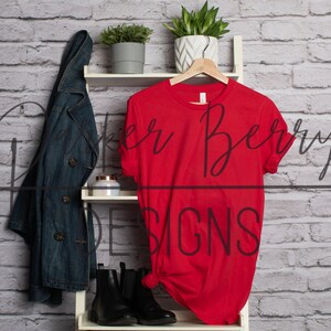 Bella Canvas 3001  -shirt mock up, hanging shirt mock-up, Blank tee shirt, digital download, for your svg, png, jpeg designs.