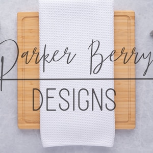 Photo, Waffle Weave Kitchen Towel Mock up, Pasta, Tea towel, Spatula, Blank Stylized Mock up for your svg, png, kitchen designs.