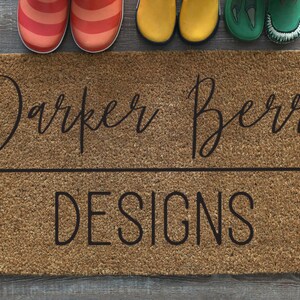Blank Mat, Doormat Mock up, Digital Download with 3 rainboots to help with your svg designs and crafts