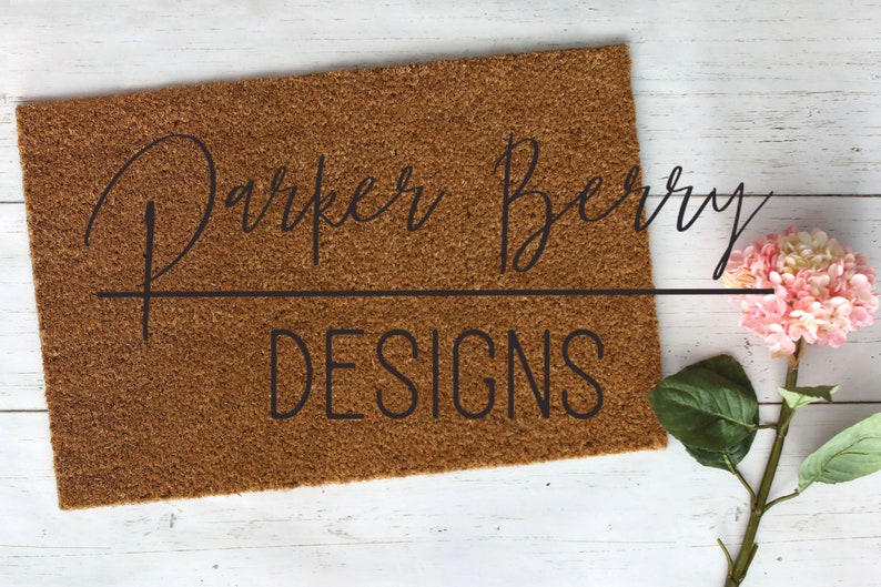 Blank Mat on White Wood Doormat Mock up Digital Download ...