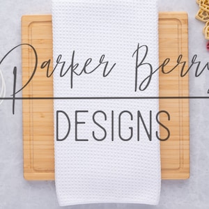 Waffle Weave Kitchen Towel Mock Up, heart, pasta, Tea towel, photo, Blank Stylized Mock up for your svg, png, kitchen designs.