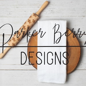 Waffle Weave Blank Kitchen Towel, Blank Waffle Weave Tea Towel,  Blank Template for Svg designs, png for Baking Cookie  Designs.