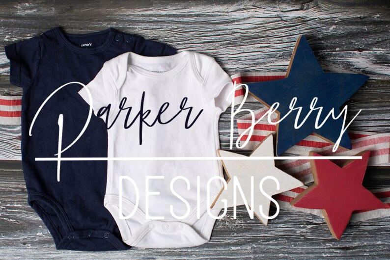 Carter Baby Bodysuit Flat Lay Template Mockup 4th Of July Etsy