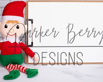Elf Clipboard Mockup, Photo of a Blank White Clipboard,  Digital download, for your designs, printables for svg, png, jpeg.