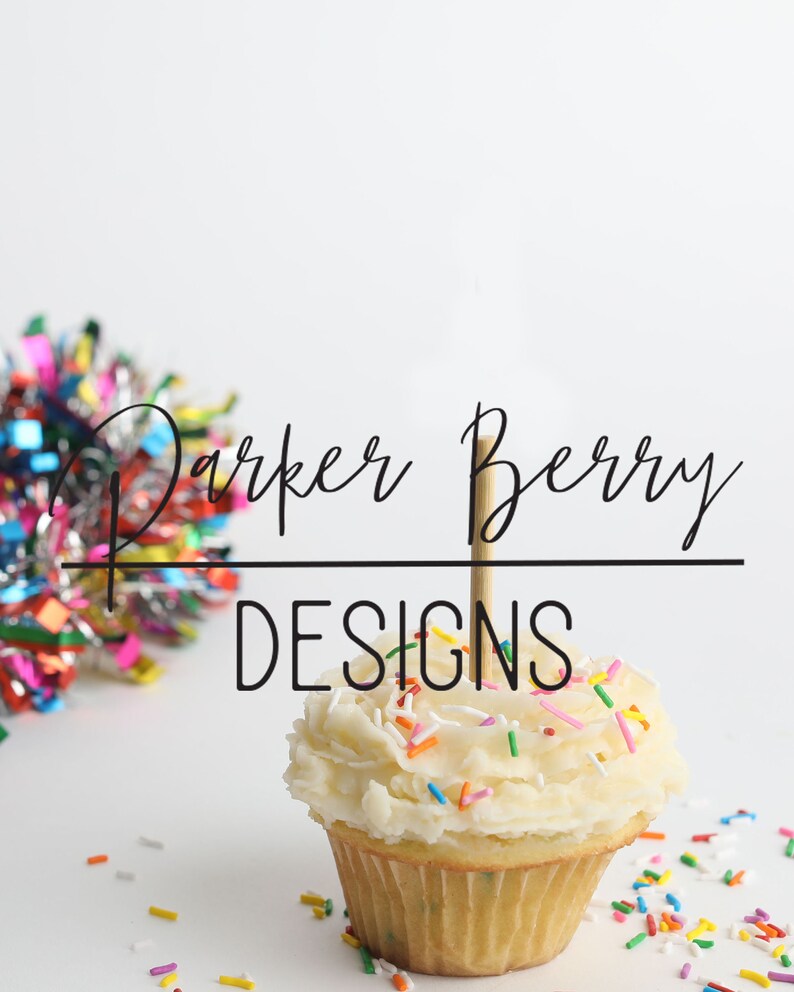 Download Cupcake Topper Mock Up Sprinkles Party Mockup Birthday Etsy