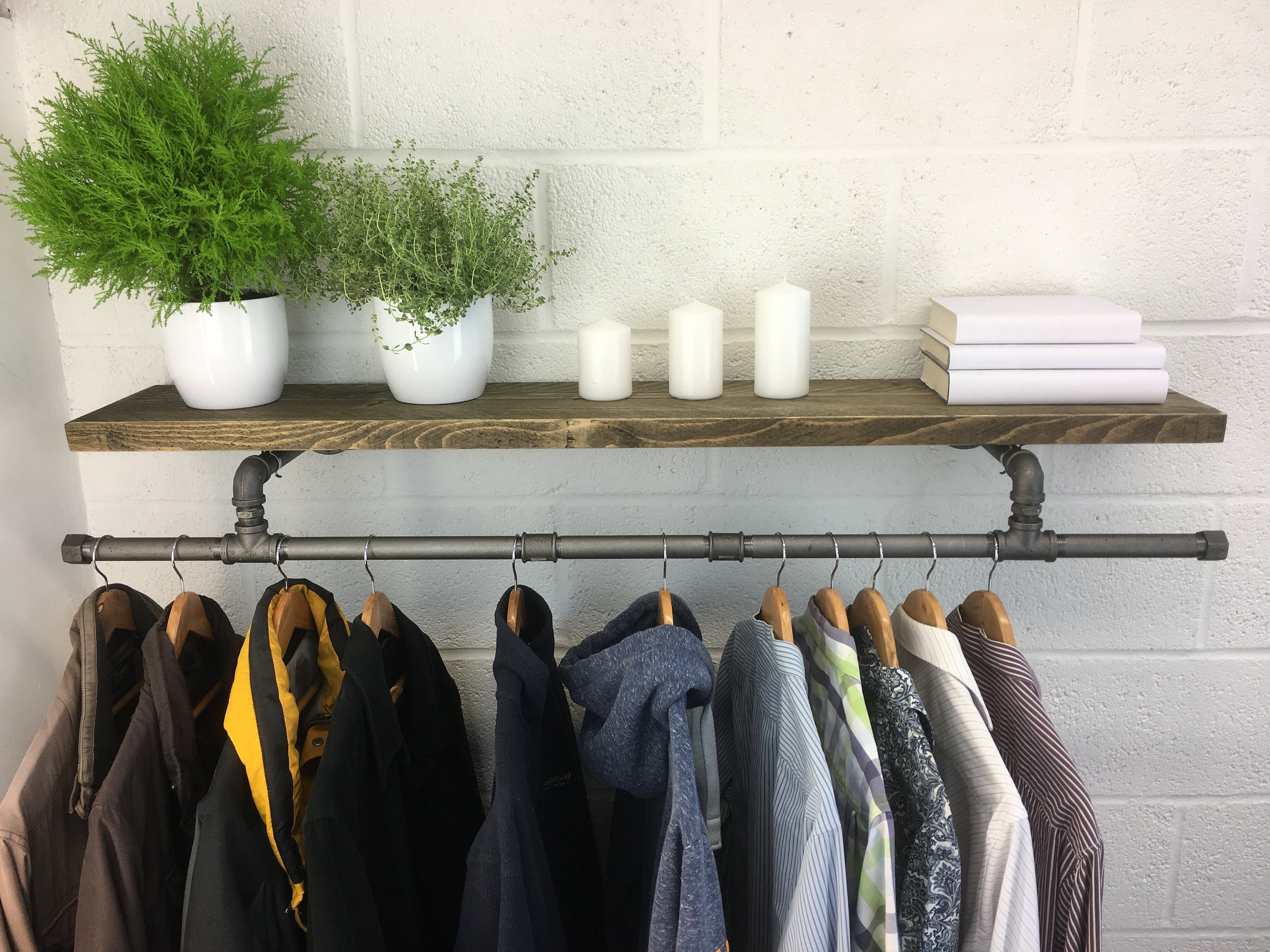 coat rail with storage