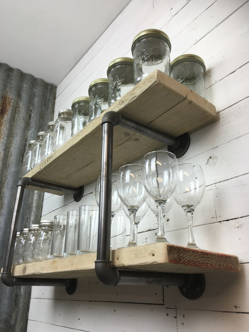 Cardiff Wall fixed shelving 3 Shelves Etsy