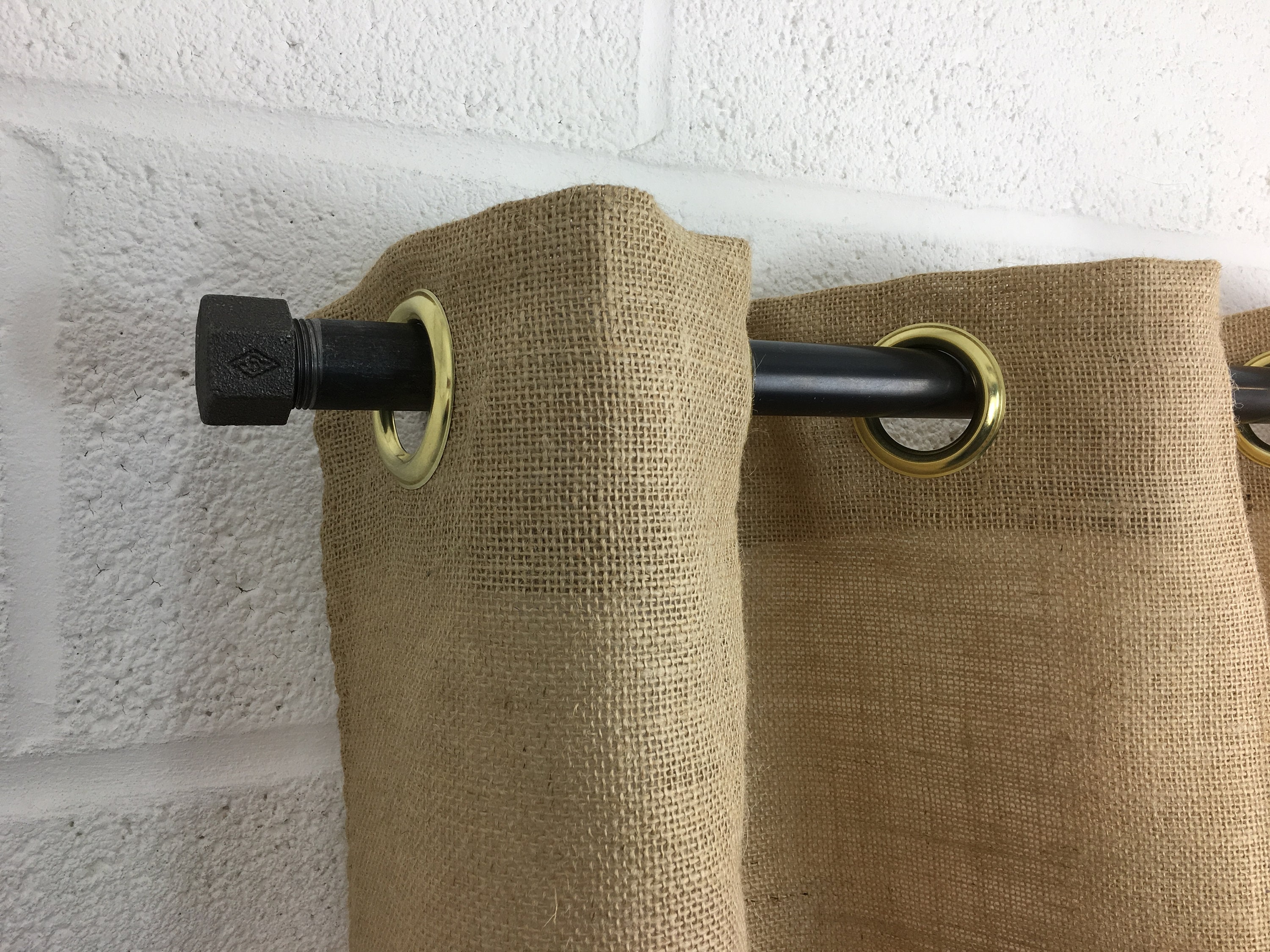 Urban Industrial Metal Curtain Pole | Loft Style Curtain 
