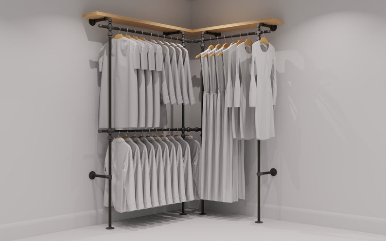 scaffold wardrobe rails