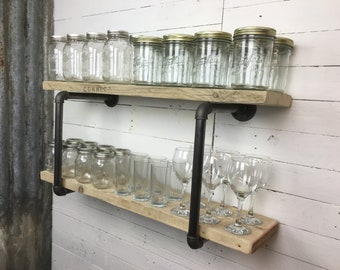 Scaffold Board Shelving Unit, Industrial Style Shelves  // Cardiff