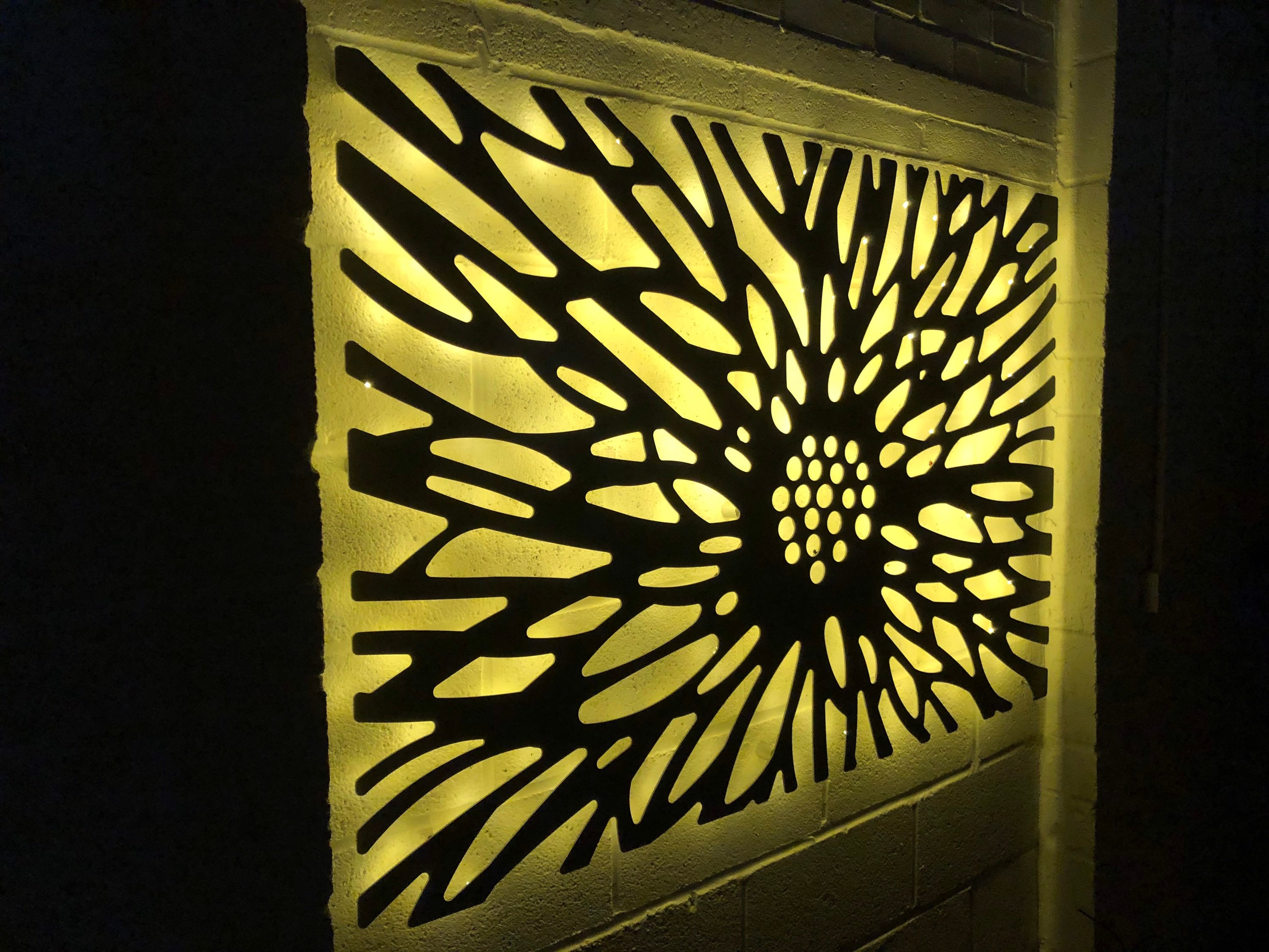 Laser Cut Decorative Metal Wall Art Panel Garden Wall