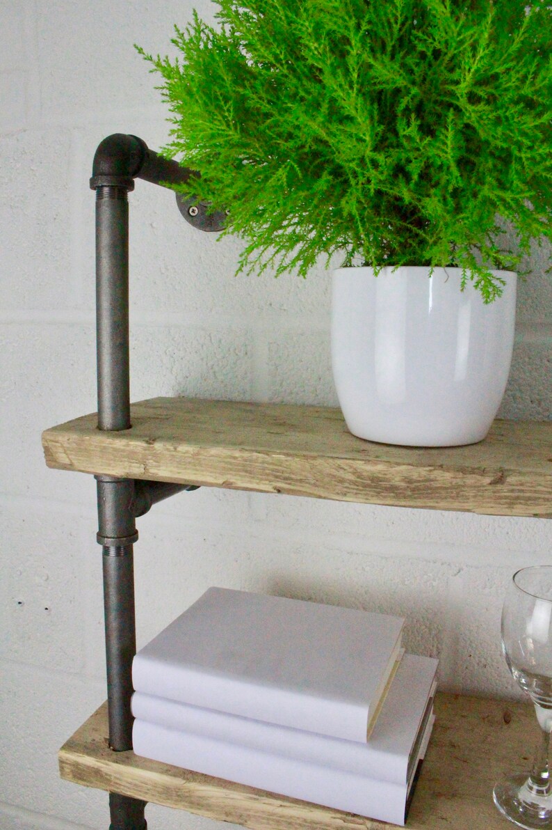 Urban Industrial Metal Pipe Shelving Scaffold Shelves Etsy