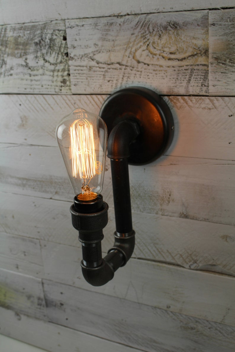 Urban Industrial Steampunk Wall Light Handmade Pipe Sconce Staithes