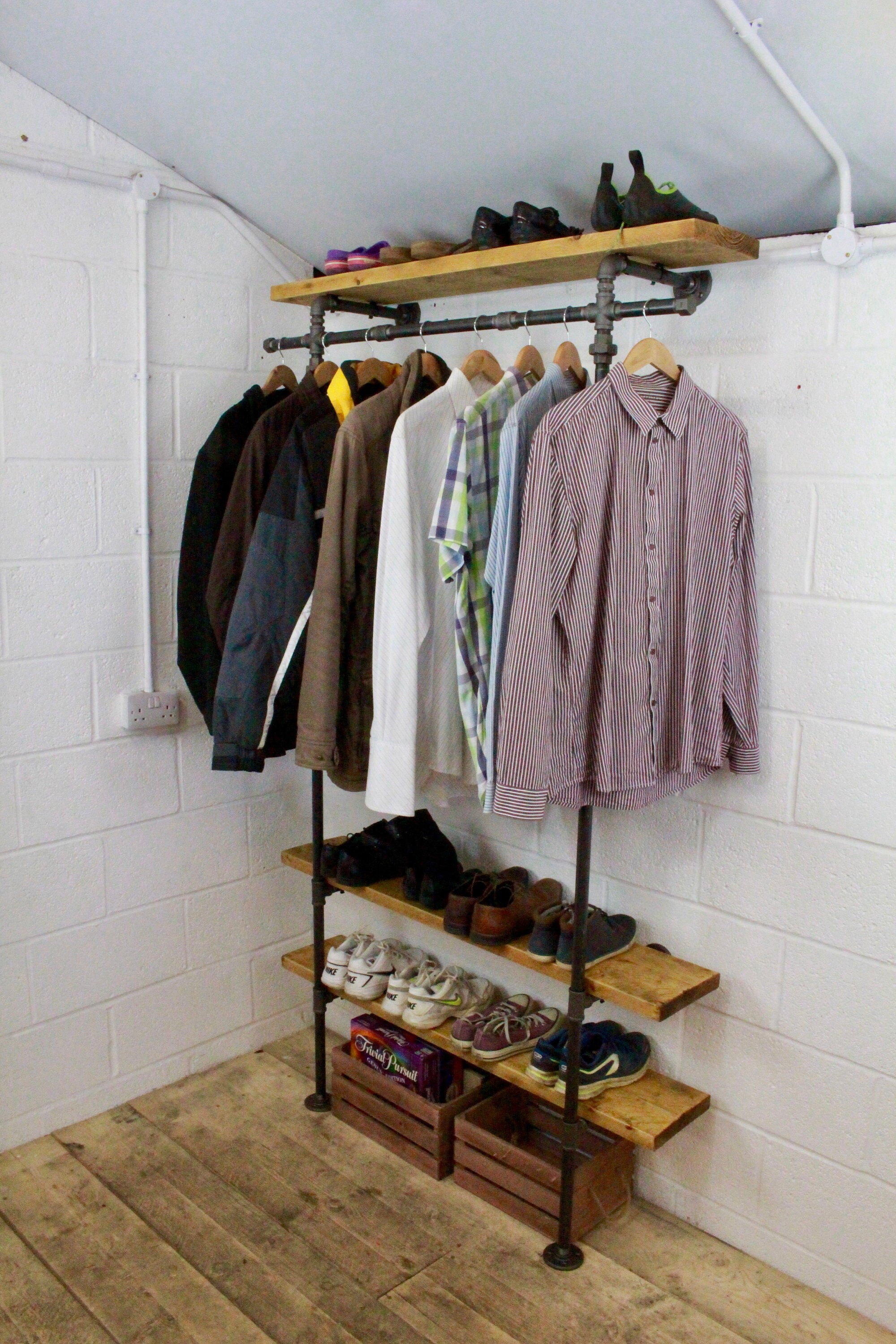 praa twin : handmade urban industrial coat rail