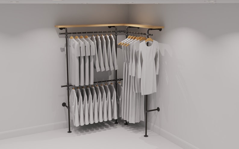 scaffold wardrobe rails