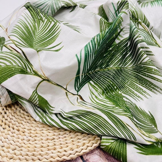 100 Cotton Fabric by the Yard or Meter Palm Etsy