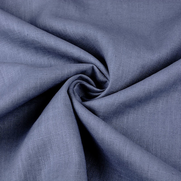 Washed Linen Jeansfabric , Washed linen fabric Fabric by the yard or meter