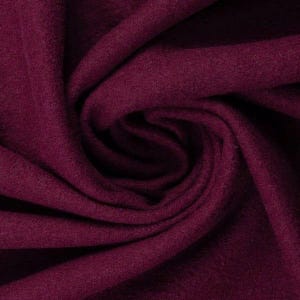 Bordeaux Wollwalk , Wool fabric, Virgin wool , By the meter or yard