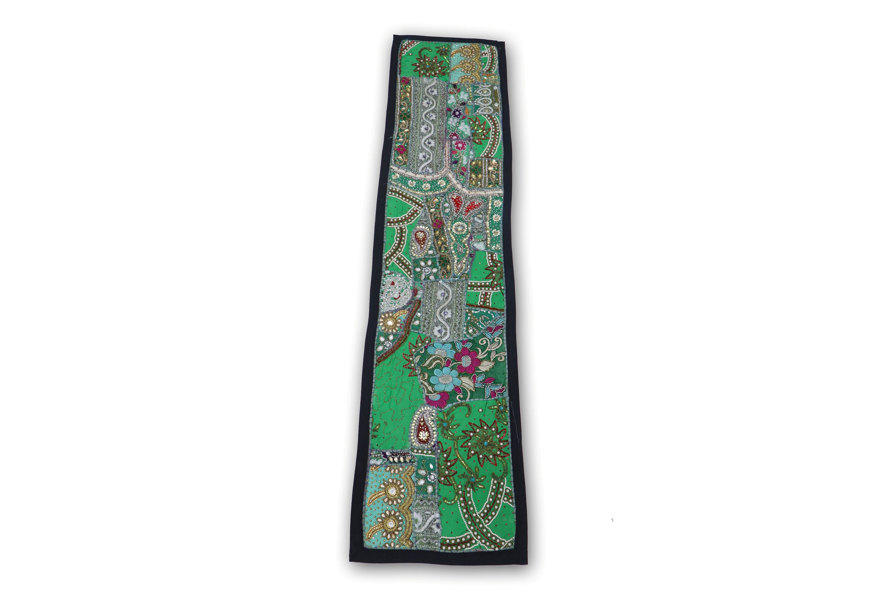 17 Indian Handmade Patch Work Vintage Line Tapestry Multi-Color Kitchen Table Runner Assorted Size 16x60 Inches 17 Indian Handmade Patch Work Vintage Line Tapestry Multi-Color Kitchen Table Runner Assorted Size 16x60 Inches