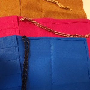 Handmade 8 Pocket Pouch for Unweighted Tuning Forks