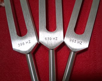 3-6-9 Solfeggio Tuning Fork Set: Sound Therapy, Relaxation