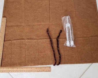 Handmade Pouch for Weighted Tuning Forks with 8 Pockets