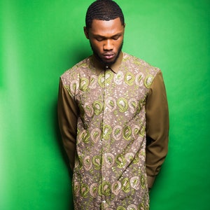 Olivgrün orientalischen Shirt von Christan Alaro