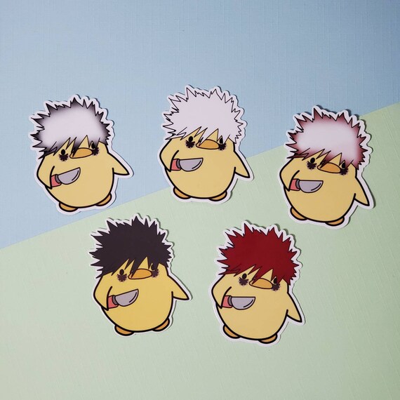Cursed Dabi Anime Chick With Knife Die Cut Sticker My Etsy