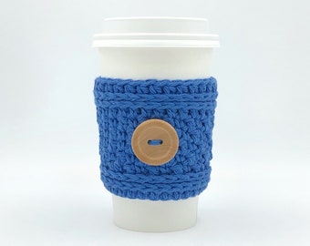 Textured Cup Cozy, Crochet Cup Cozy, Cup Cozy, Coffee Sleeve, Coffee Cozy, Reusable, Coffee Lover Gift, Teacher Gifts, Stocking Stuffer