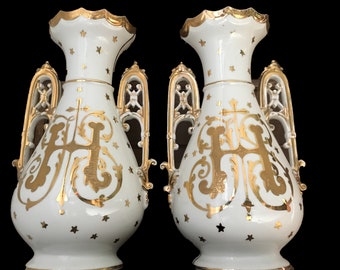 Pair Gothic Vases Etsy