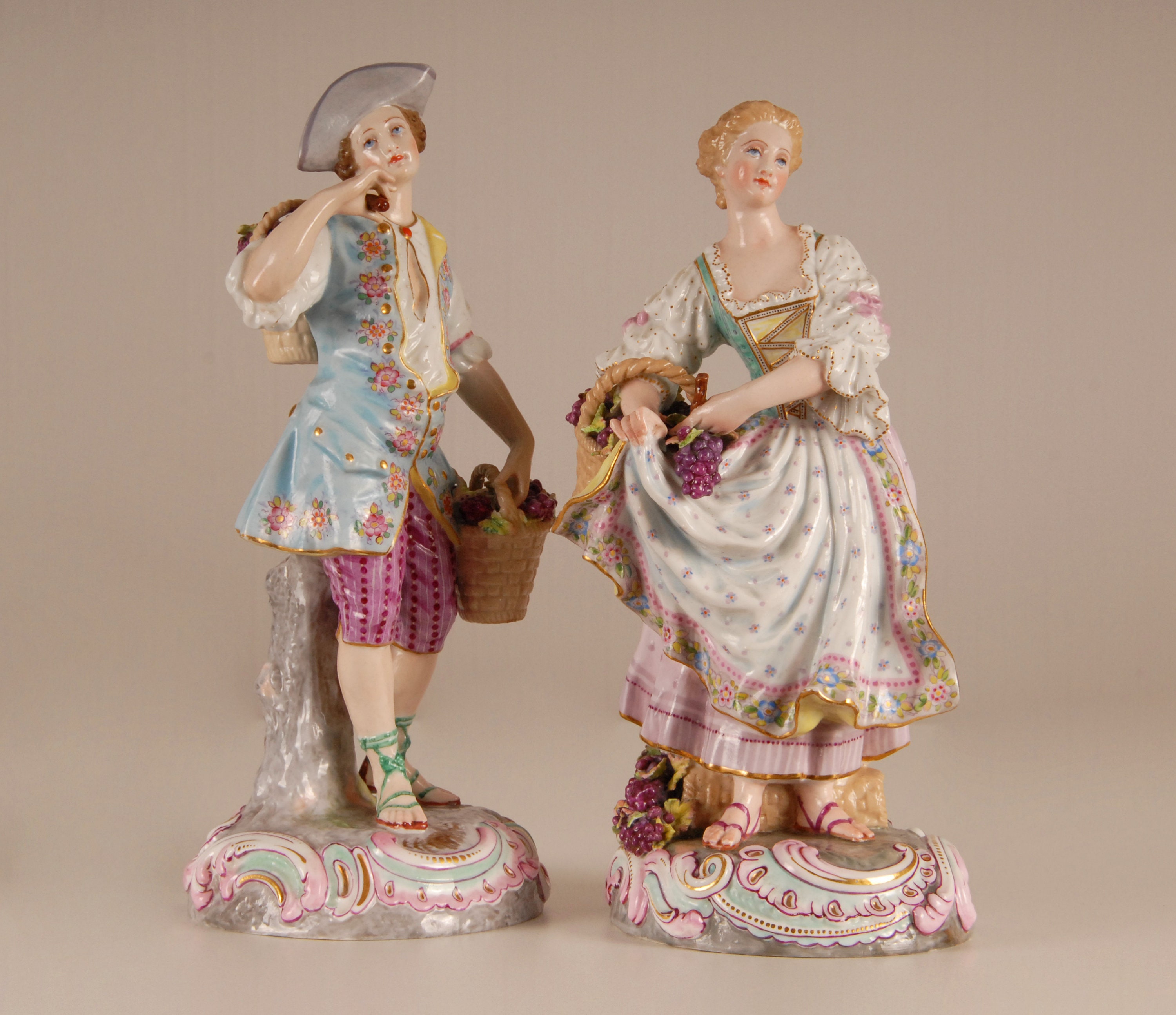 Antique Porcelain Figurines Gardners Made After Meissen -  Canada