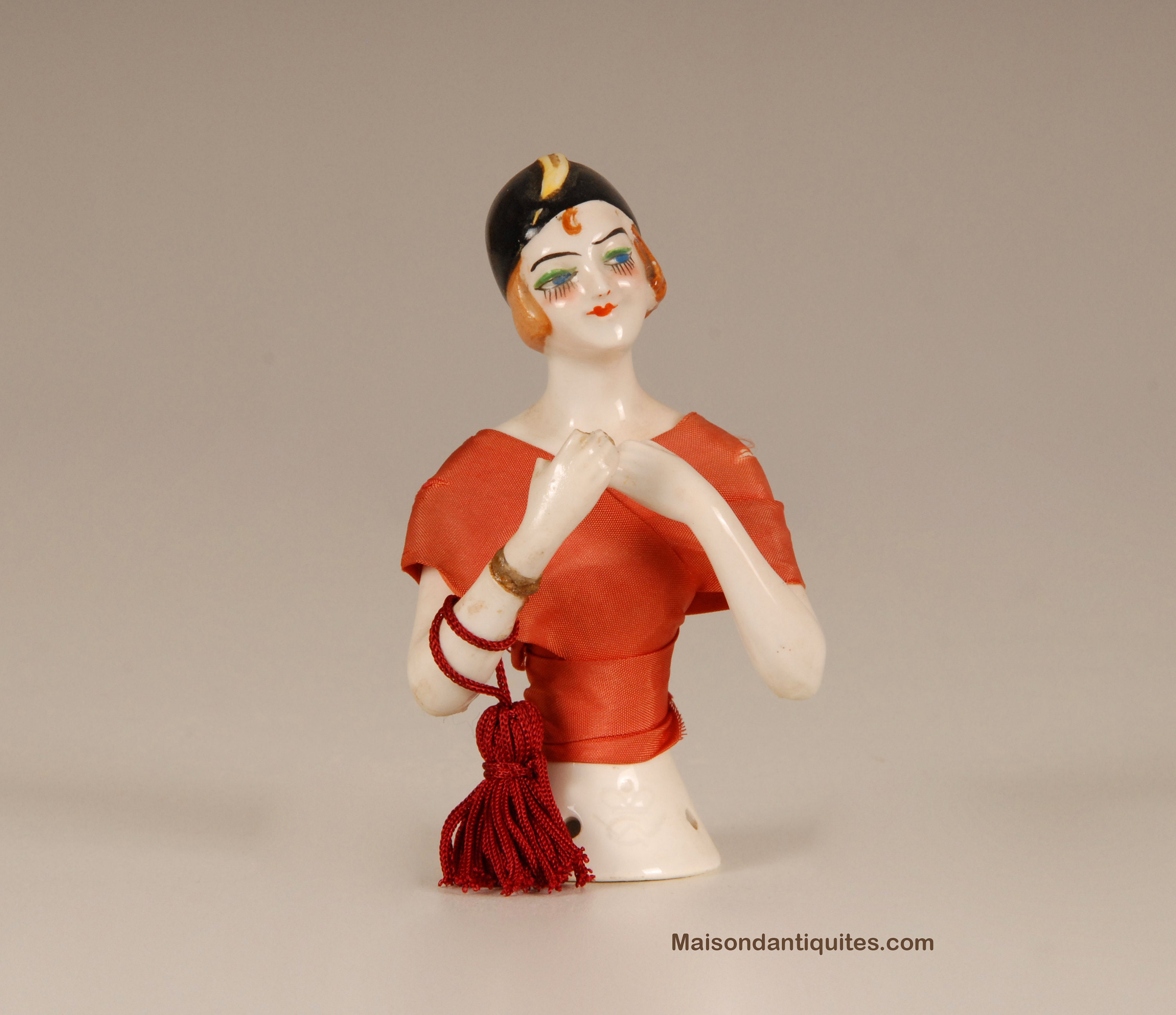 Collectibles Art & Collectibles Figurines & Knick Knacks Antique German porcelain half doll art