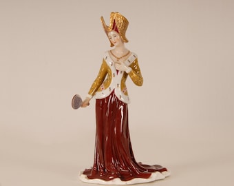 Antique German Dresden Porcelain figurine Rennaisance figure Volkstedt