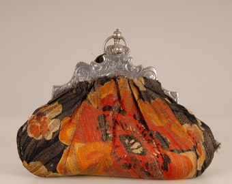 Antique Silver Pouch Handbag 1700 Georgian 835 silver Purse hallmarked silver