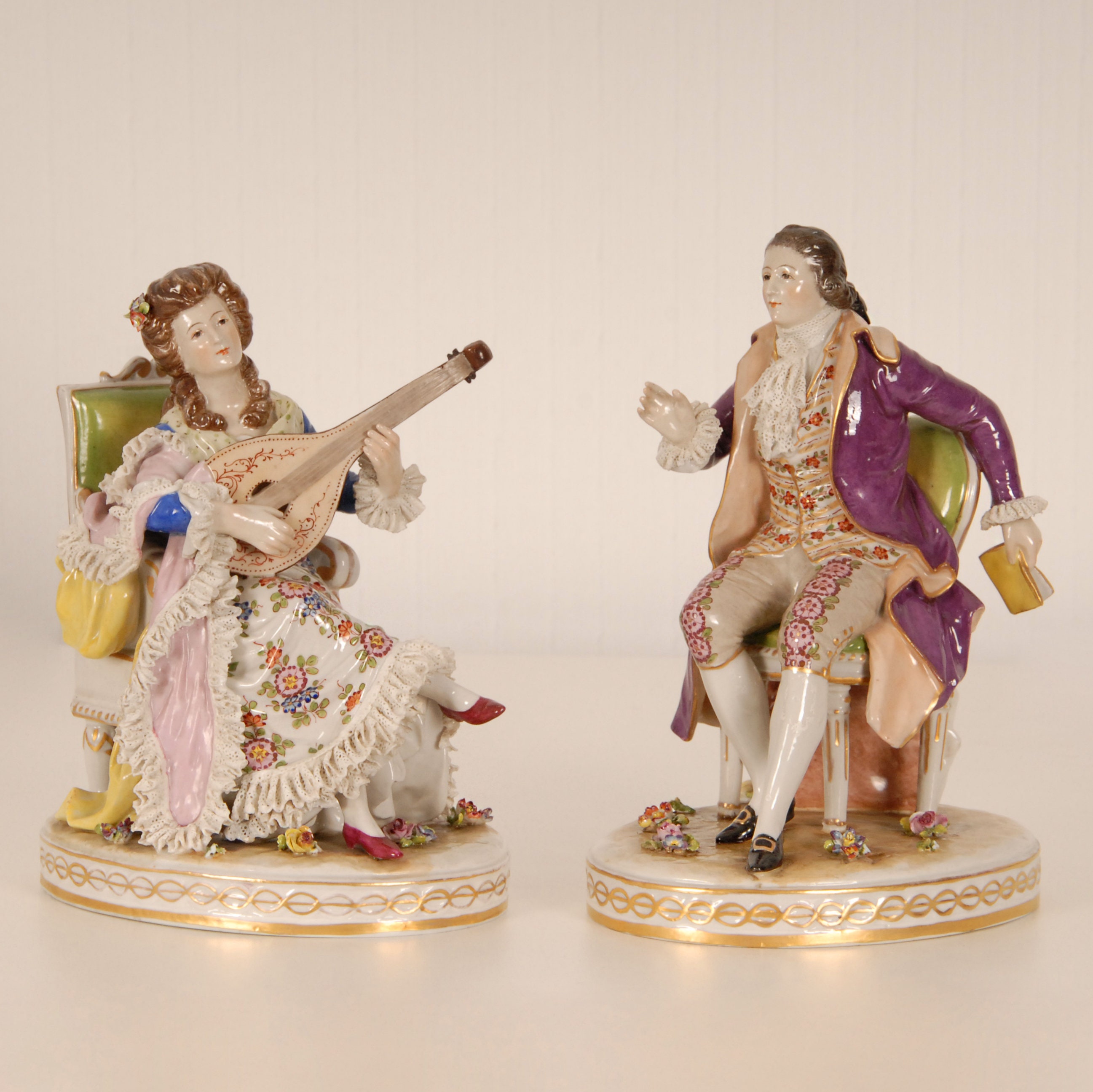 Antique Volkstedt Porcelain Figurine Figural Group -  Canada