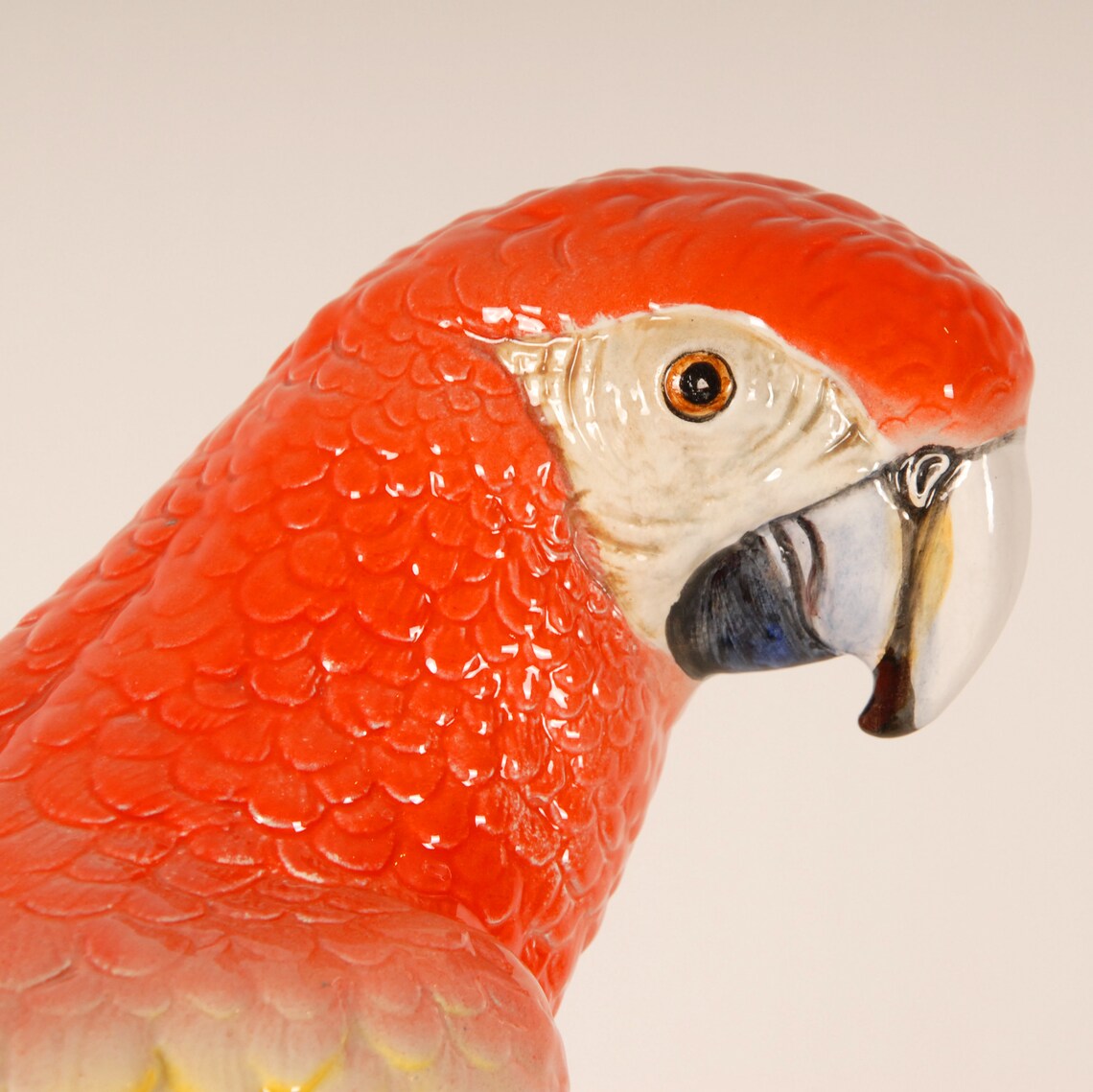 Vintage Porcelain Parrot by Giovanni Ronzan Animal Figurine Etsy